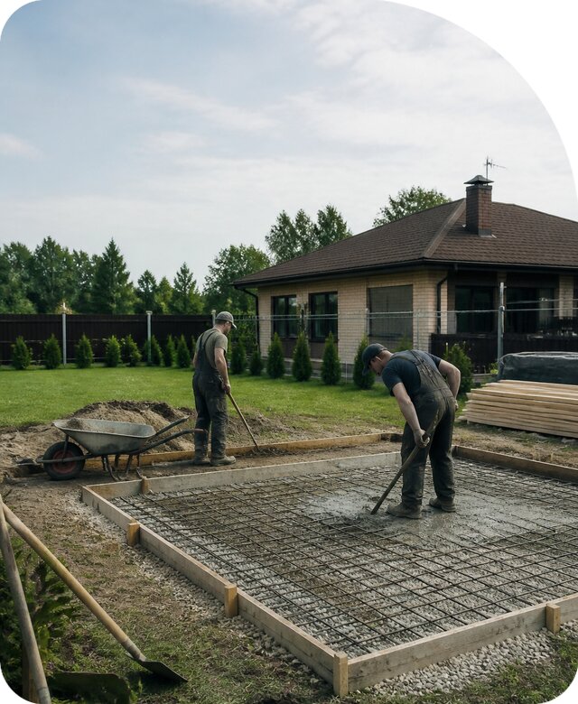 Фундамент для беседки под ключ в Бугуруслане от 8662 р. | РадиДОМА-Бгр